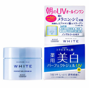 Kose 高丝 Moisture Mild White Perfect UV SPF50+ Gel Cream Brighten 90g 药用美白 防晒 日霜