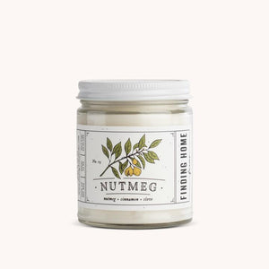 Finding Home Farms 大豆蜡烛- 肉豆蔻,肉桂味 健康无黑烟 Soy Candle-Nutmeg 7.5oz