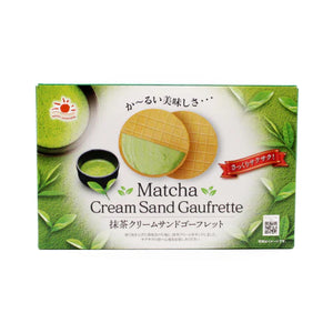 Marutou Matcha Cream Sand Gaufrette 抹茶味 奶油夹心法式饼干『最佳尝味期 5/28/2023』