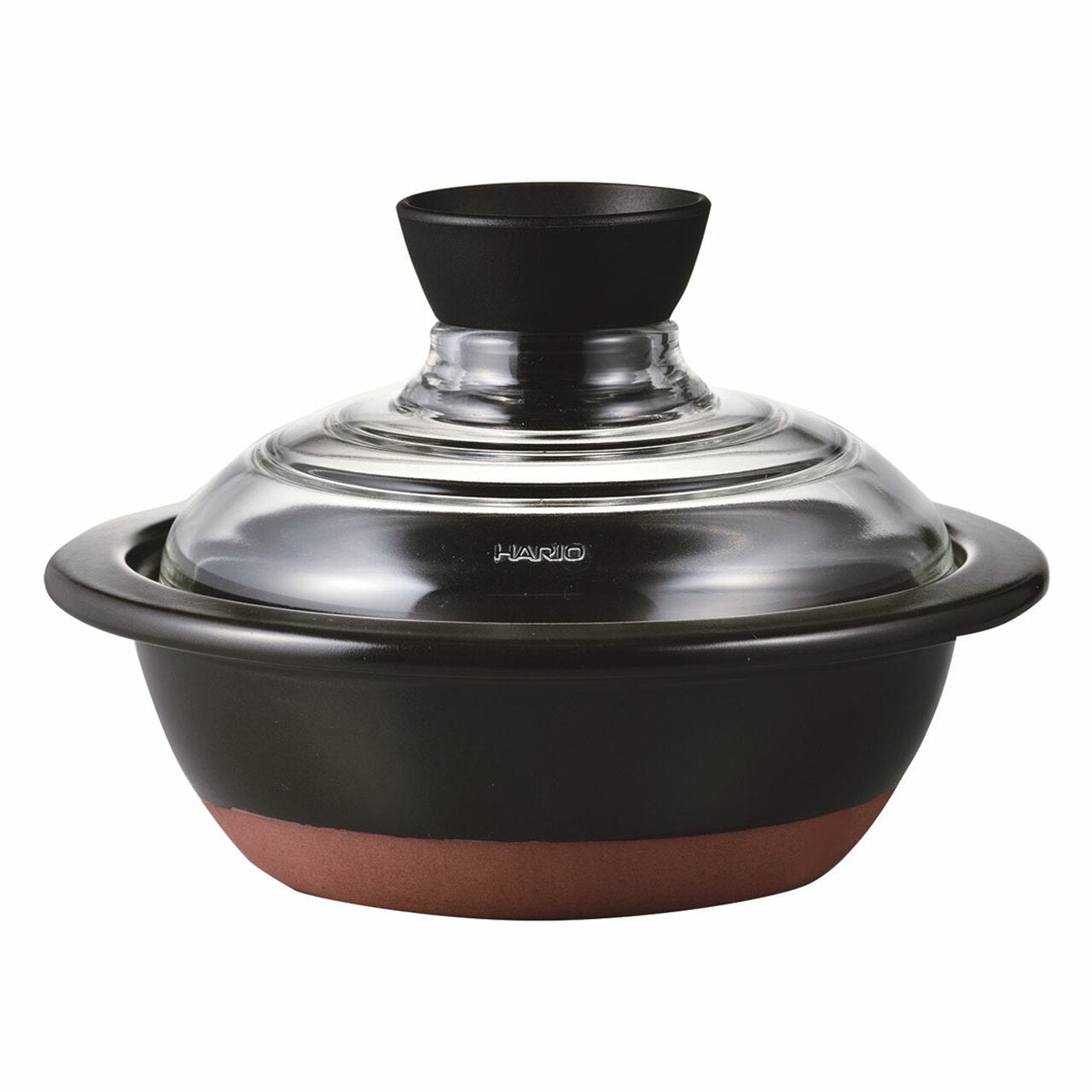 日本 HARI 红点设计大奖 万古烧 土锅  Hario Donabe Clay Hot Pot with Glass Lid 23 fl oz / 6.5" dia