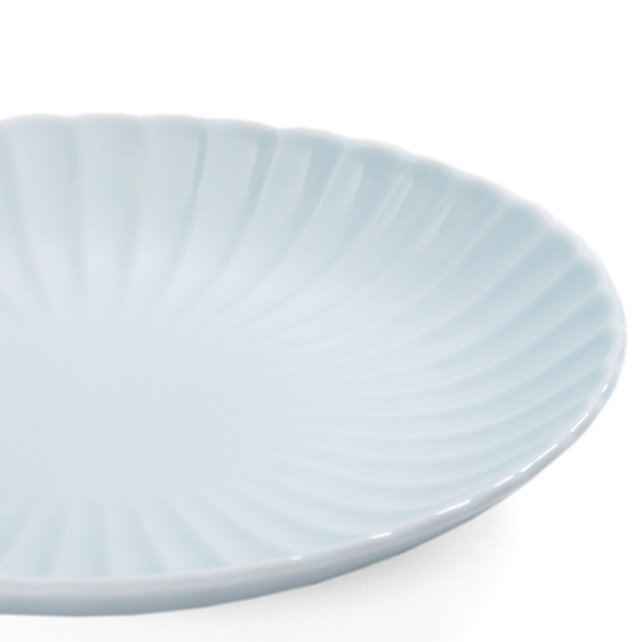 日本 浅蓝色 餐盘 Kasumi Daisy Light Blue Dinner Plate 9.4" dia