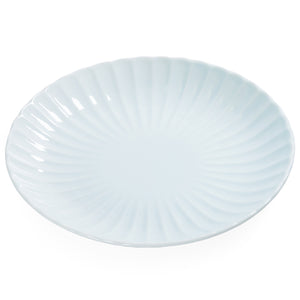 日本 浅蓝色 餐盘 Kasumi Daisy Light Blue Dinner Plate 9.4" dia