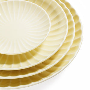 日本 黄色 沙拉盘 Kasumi Daisy Yellow Salad Plate 7.1" dia