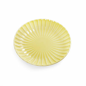 日本 黄色 沙拉盘 Kasumi Daisy Yellow Salad Plate 7.1" dia