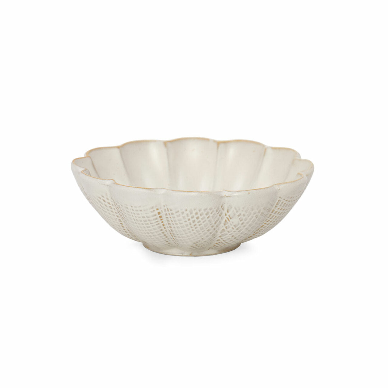 新品 象牙色 做旧 花朵造型 碗 [NEW] Kikka Daisy Kobiki Ivory Kobachi Bowl 10 fl oz / 5.35" dia