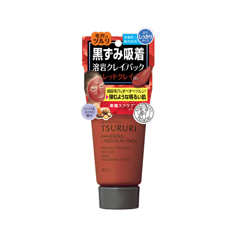 日本进口 TSURURI 口碑产品 黑炭矿物泥面膜 深层洁净 祛黑头粉刺保湿收敛毛孔 150g