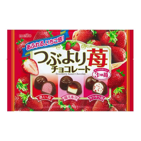 Meito Tsubuyori Strawberry Chocolate 129g