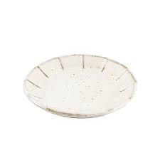 Shirokaratsu Ivory Side Plate 4.7" dia