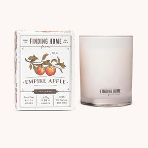 Finding Home Farms 大豆蜡烛-帝国苹果味 健康无黑烟 Soy wax Candle-Empire Apple 7.5oz
