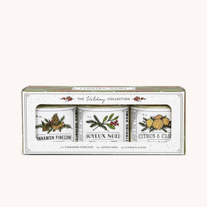节日完美套装  大豆蜡烛 Finding Home Farms  Soy Candle健康无黑烟-Holiday Collection 3.5oz*3