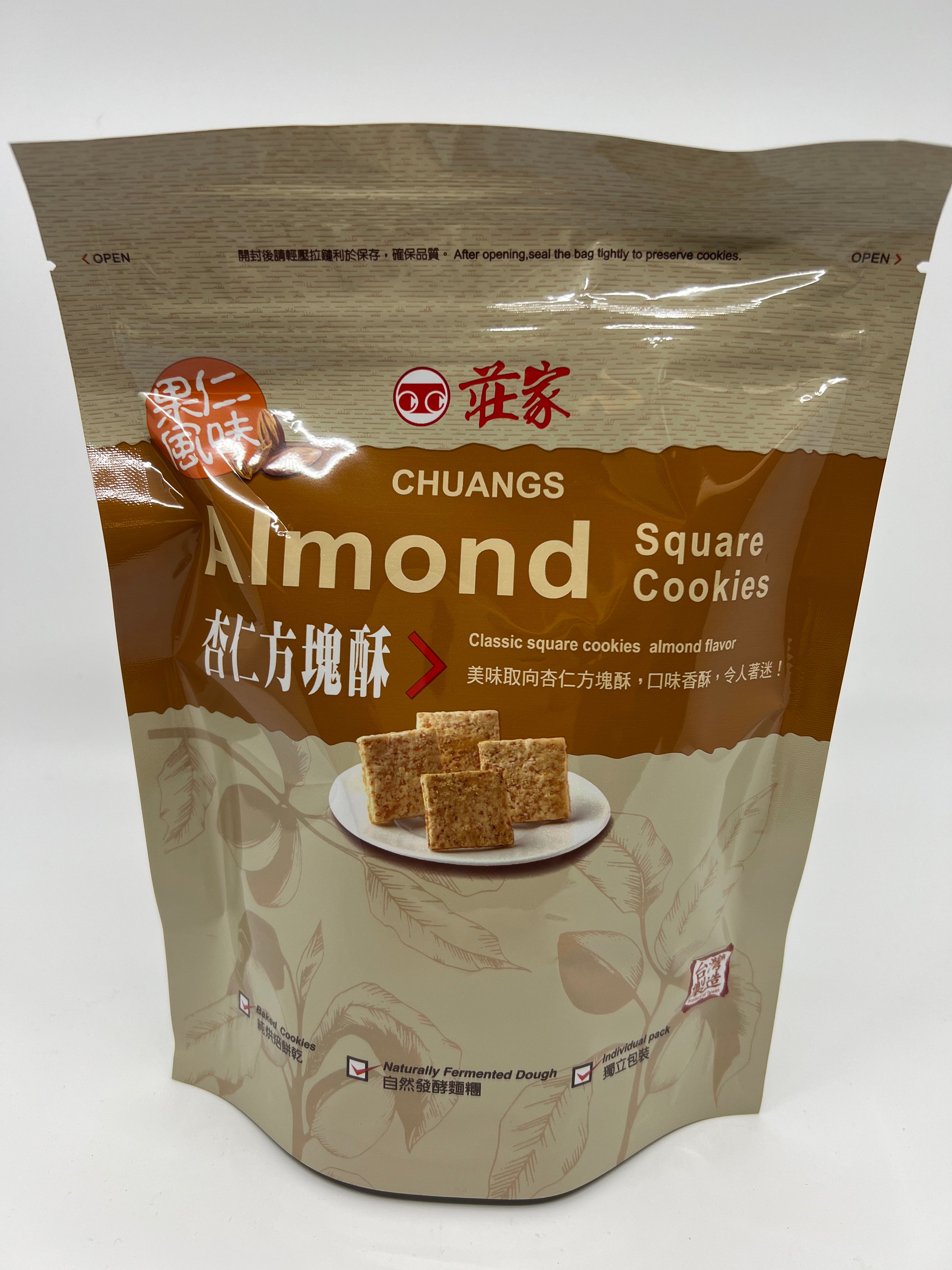 Chuang Jia 莊家 Almond Flavor Square Cookie 方塊酥 杏仁口味 150g