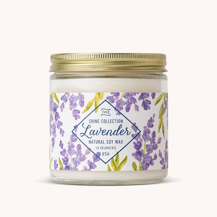 Finding Home Farms 大豆蜡烛-薰衣草味 健康无黑烟 Soy Candle-Lavender 13oz