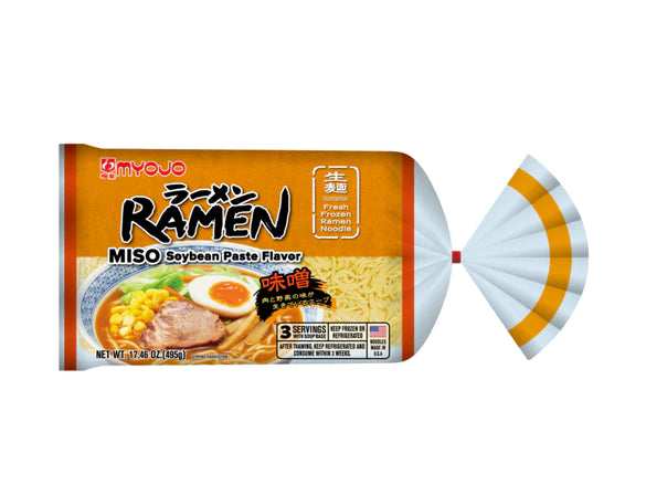 Myojo Nama Ramen Fresh Frozen Noodle Miso Soybean Paste Flavor 味噌生拉面