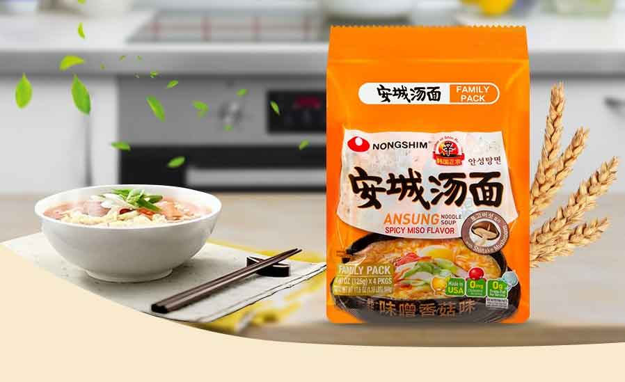 韩国安城汤面 味增香菇味