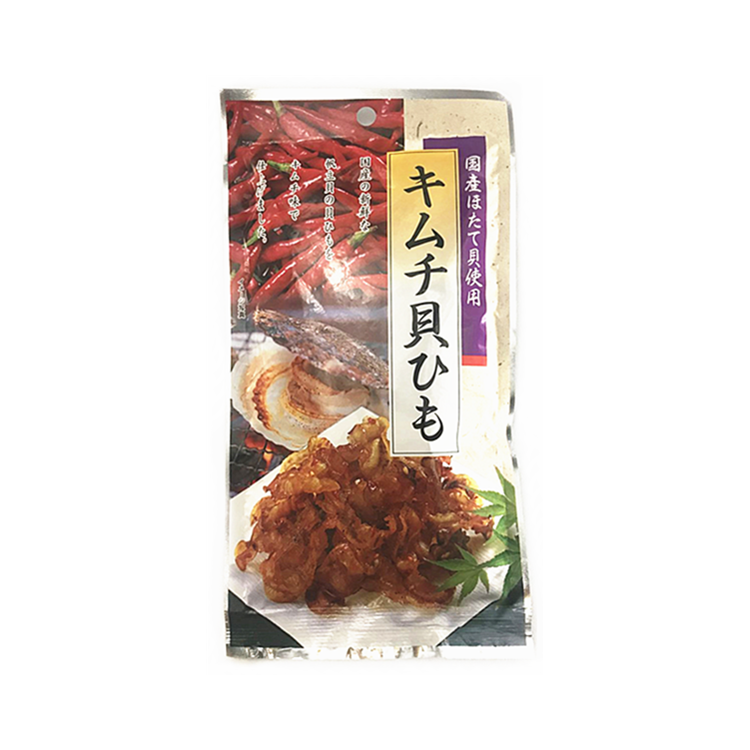 日本进口 Kojima Dried Scallop Lips 小岛扇贝卷边 微辣 Spicy (Kimuchi Kaihimo) 0.56oz