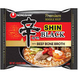 农心 黑色 牛肉口味拉面 NONGSHIM SHIN BLACK NOODLE with Beef Bone Broth