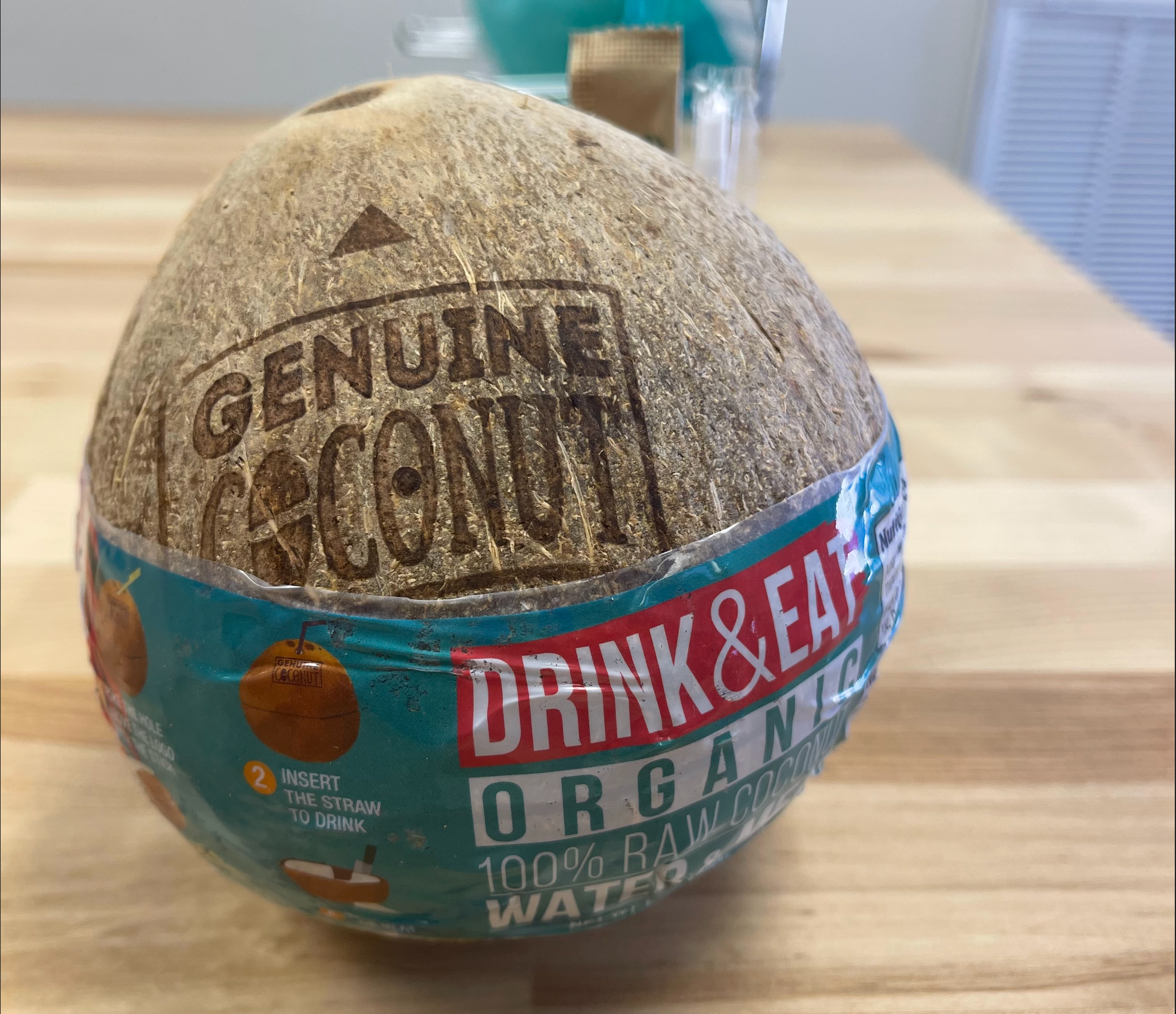 【有机】椰子 纯天然 喝椰汁 吃椰肉 1颗 Organic Genuine Coconut Drink & Eat 1pc