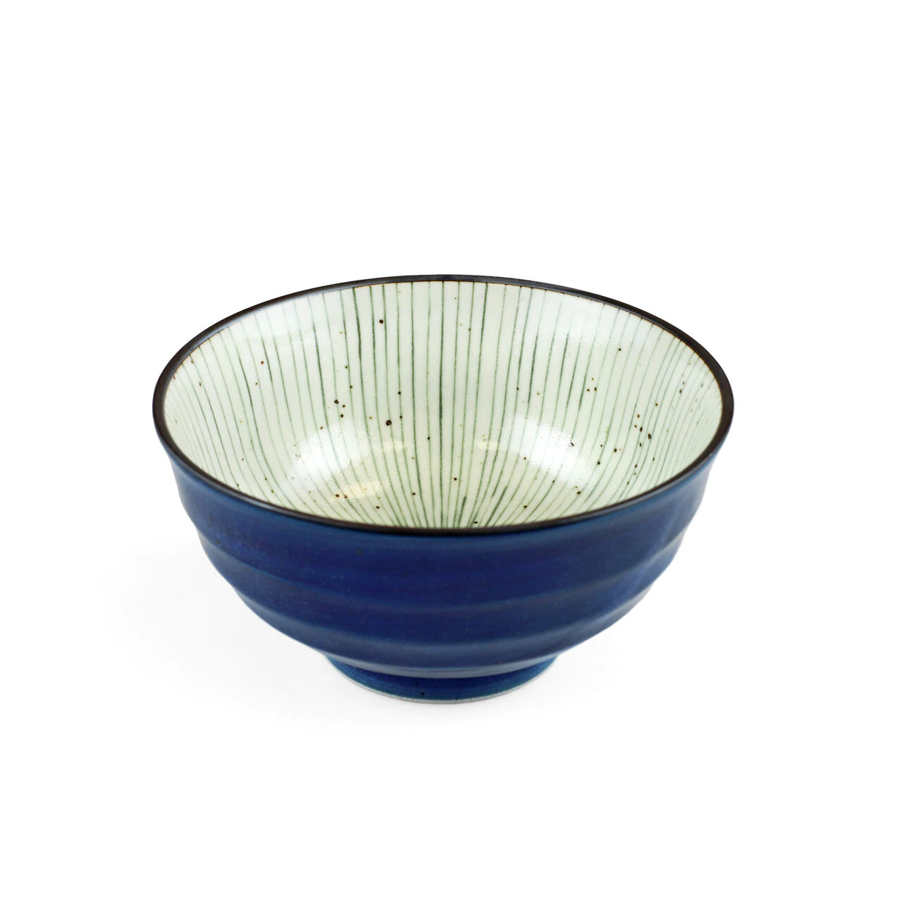 [NEW] 米饭碗 汤碗Tokusa Blue Lined Interior Donburi Bowl 35 fl oz / 6.73" dia【日本进口】