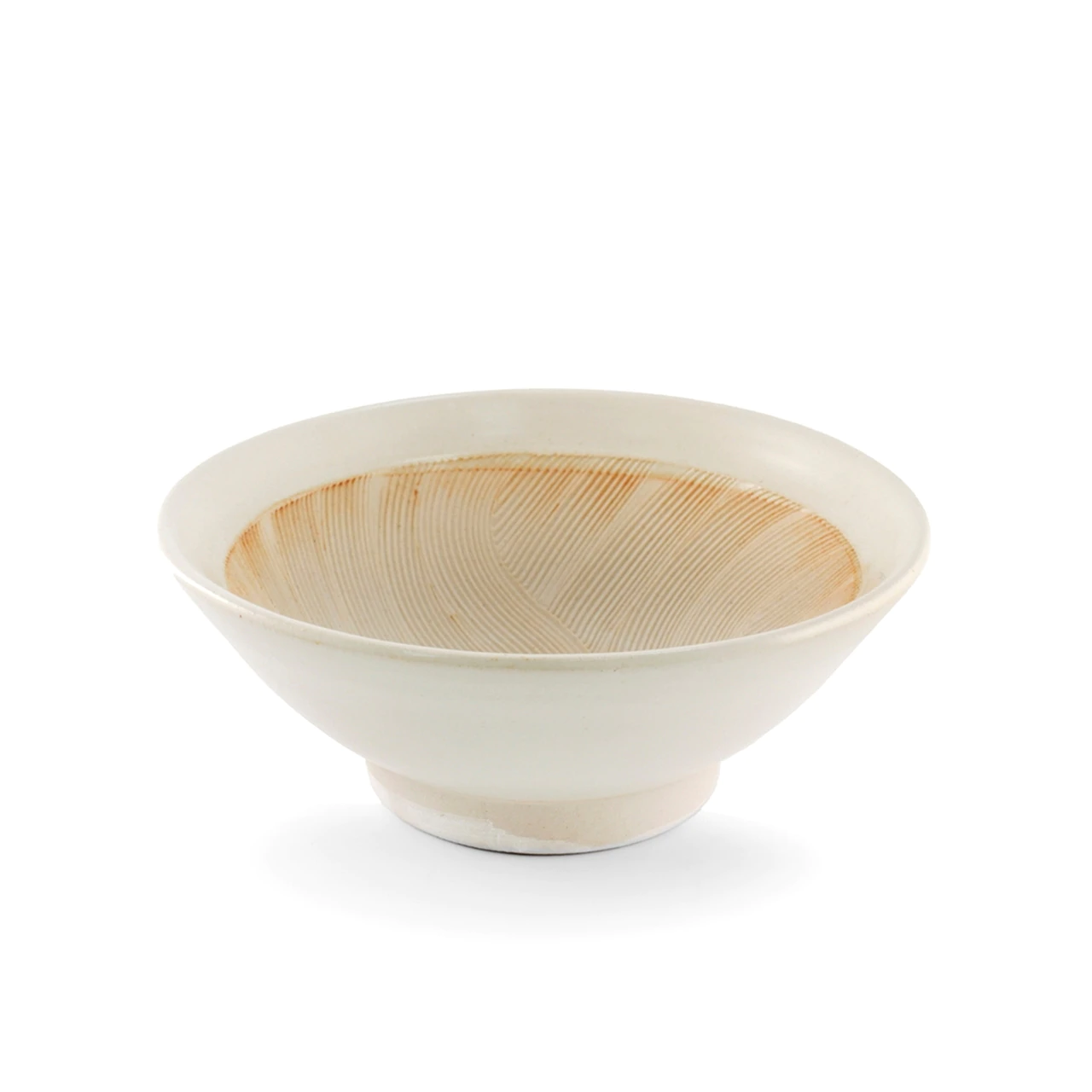 Japanese Style Mortar (Suribachi) 30 fl oz 研磨碗 面碗 汤碗 Ivory Bowl 93982【日本进口】