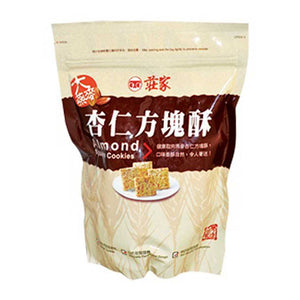 Chuang Jia 莊家 Almond Flavor Square Cookie 方塊酥 杏仁口味 150g