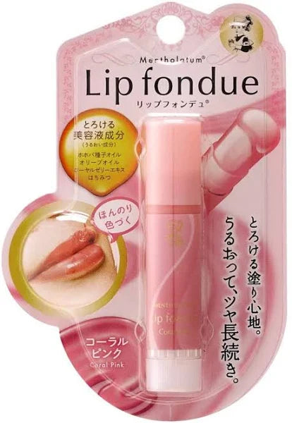 Mentholatum Lip Fondue 4.2g Coral Pink 曼秀雷敦 有色 美容液润唇膏