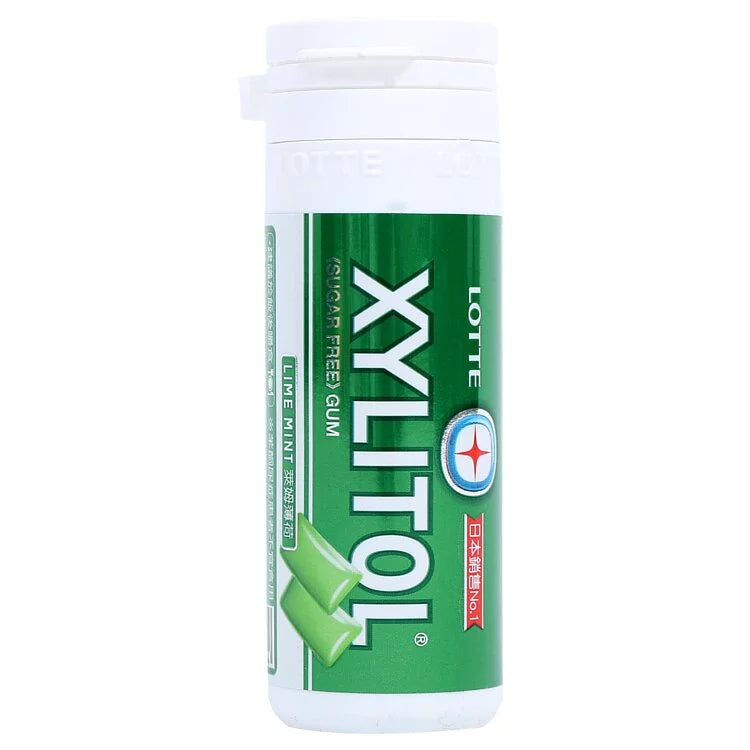 LOTTE 乐天 XYLITOL 木糖醇 无糖 口香糖 Sugarfree Gum 青柠薄荷 Lime Mint Flavor 29g