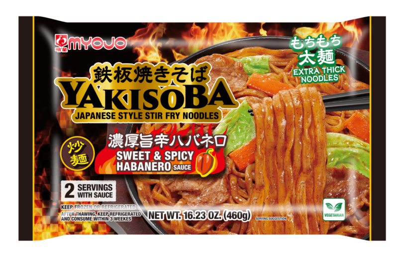 明星 Myojo Premium Sweet & Spicy Habanero Yakisoba 日式铁板烧炒面 辣味 2份入 frozen 冷冻