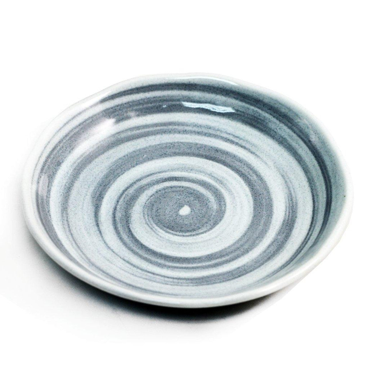 Gray Spiral Plate 6.65" dia 灰色螺旋 小餐碟 前菜碟 小菜碟