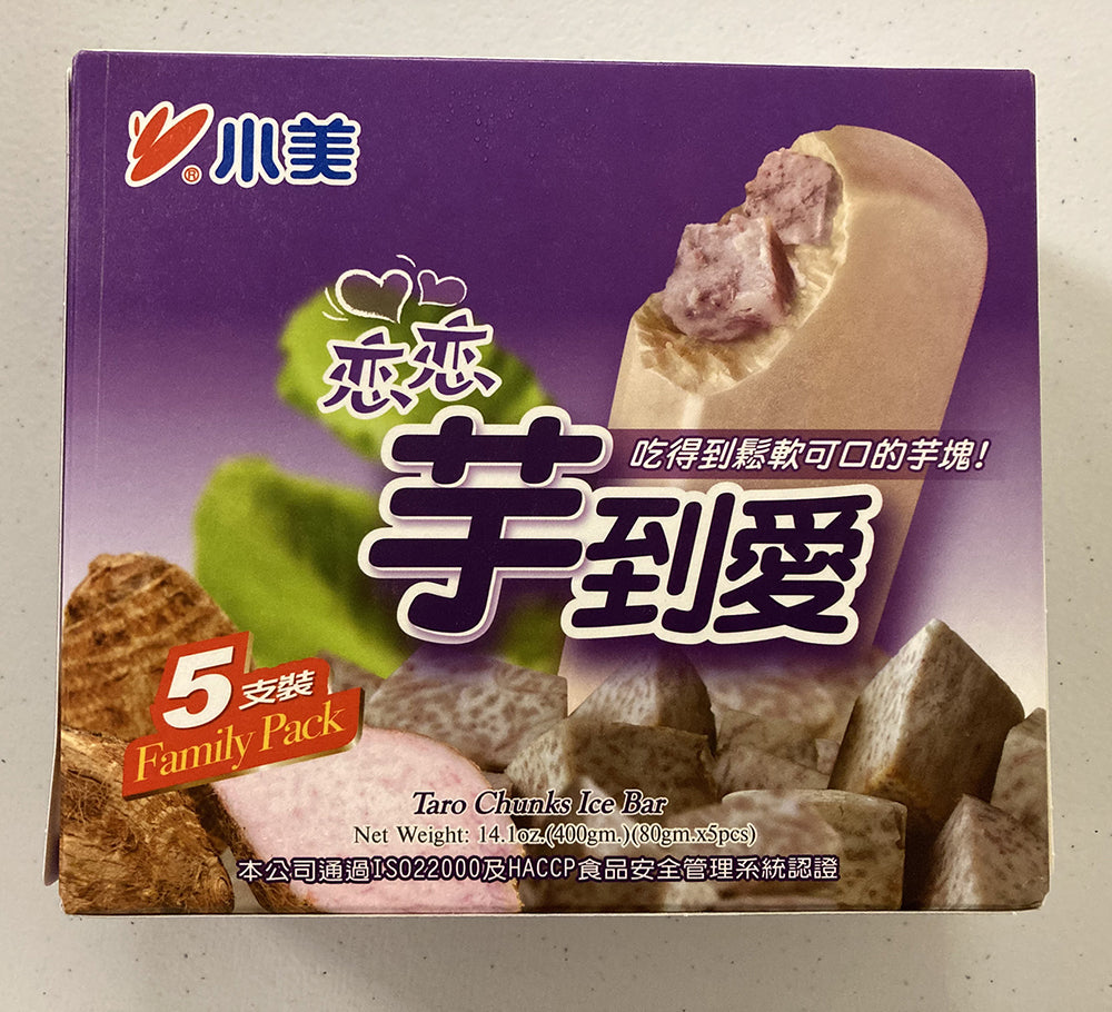 台湾小美 芋到愛 芋头雪糕　Taro Chunks Ice Bar 5 pieces　单盒