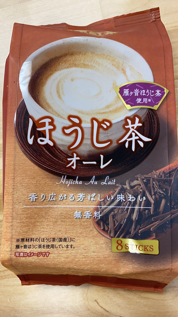 日本进口 焙茶奶茶 8袋一包 咖啡因含量更低 无香料添加剂