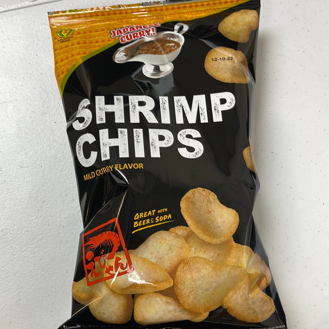 NEW 日本 咖喱虾片 Japanese Curry Flavor Shrimp Chips【最佳尝味期BBD 3/13/2024】