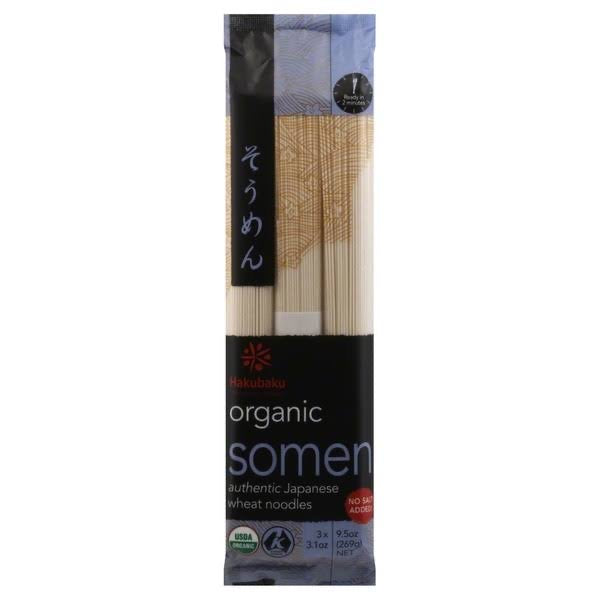 澳大利亚进口 Hakubaku 有机素面 organic somen No Salt Added