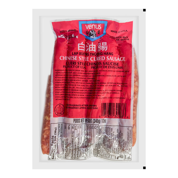 老牌金星 VENUS 白油肠 Chinese Style Cured Sausage 12oz