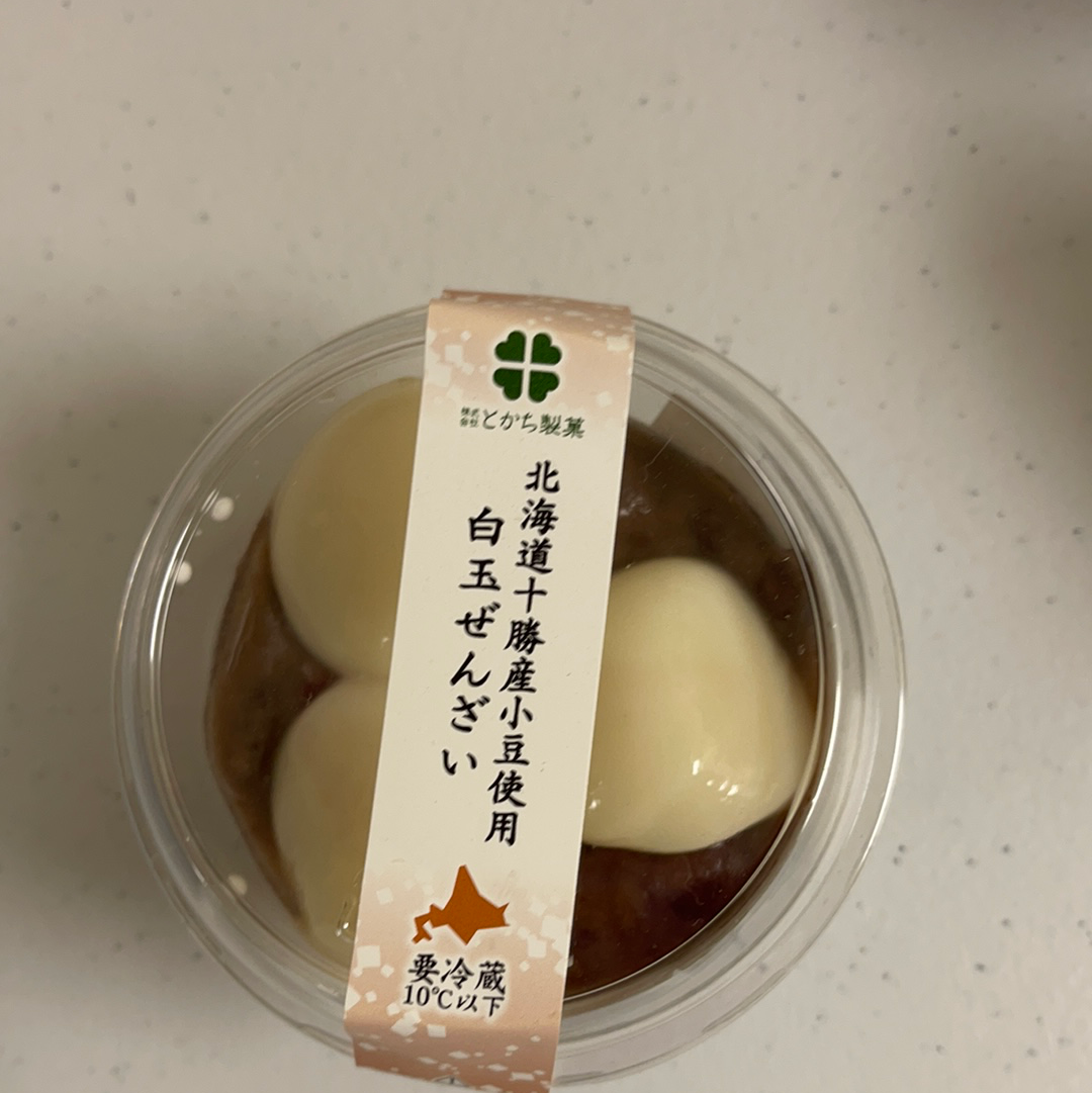 日本 十胜制果 红豆白玉 红豆mochi　Shiratama Zenzai