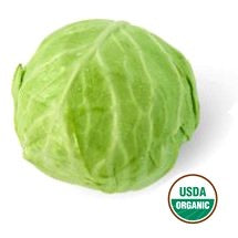 USDA ORGANIC 有机 圆白菜  organic green cabbage EACH 【蔬】