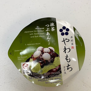 井村屋 抹茶红豆麻薯冰淇淋杯 IMURAYA YAWAMOCHI ICE MATCHA 1cup