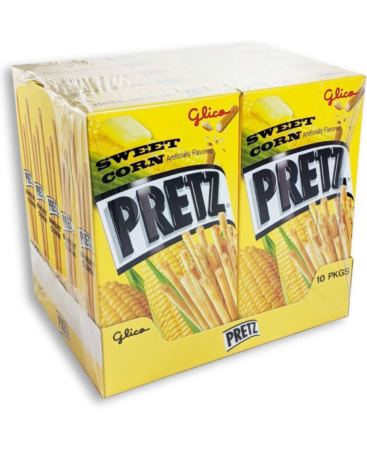 日本格力高百力滋棒Glico Pretz Sweet Corn Baked Snack Sticks