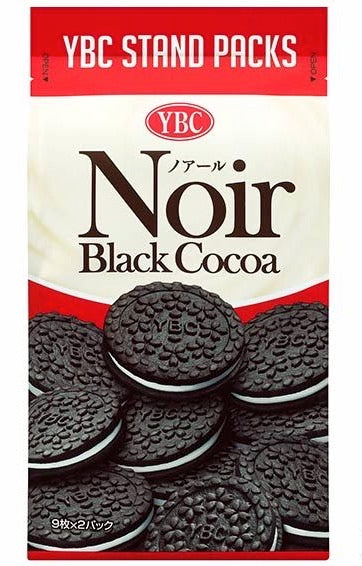 日本进口 YBC Noir Biscuit Black Cocoa 巧克力 奶油夹心 饼干 5.86oz