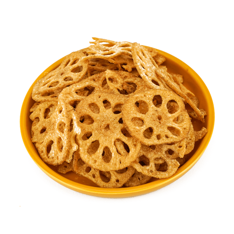 我是不白吃 Fried Lotus Root Slices Szechwan Flavor 藕的脆片 川辣热齿味 55g