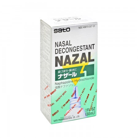 现货 SATO 佐藤制药 鼻喷 对于花粉过敏 感冒 鼻炎症状 Pharmaceutical NAZAL Cold Remedy Nazal 30ml