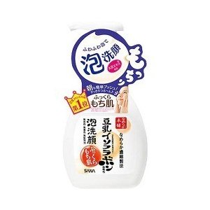 日本 豆乳 轻柔保湿 洁面 摩丝 泡沫 Sana Nameraka Honpo foam Facial Wash 200ml