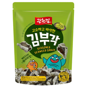 【买二送一，尝味期12/2023】Kwang Cheon 广川 Seasoned Seaweed Snack (Wasabi) 芥末 调味 紫菜点心 1.76oz