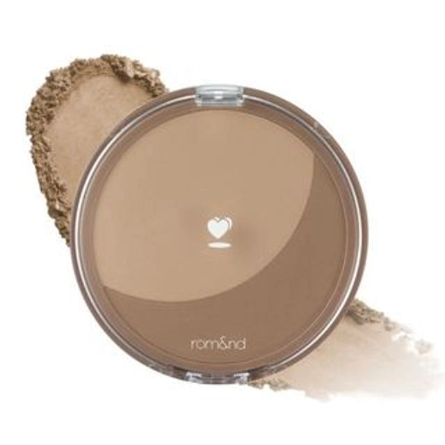 韩国 Romand Better Than Shape Contour Powder 02 Walnut Grain 修容粉餅 雙色修容盤 陰影盤