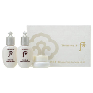 韩国THE HISTORY OF WHOO 后 Radian White 拱辰享 雪玉凝系列礼盒 3pc